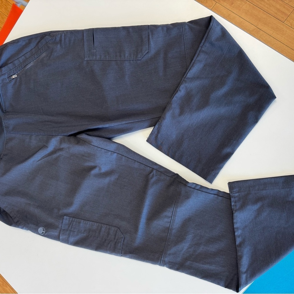 Large Grey healing hands scrub pants